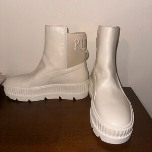 Rihanna Fenty Sneaker Boot in Vanilla Ice Size 9
